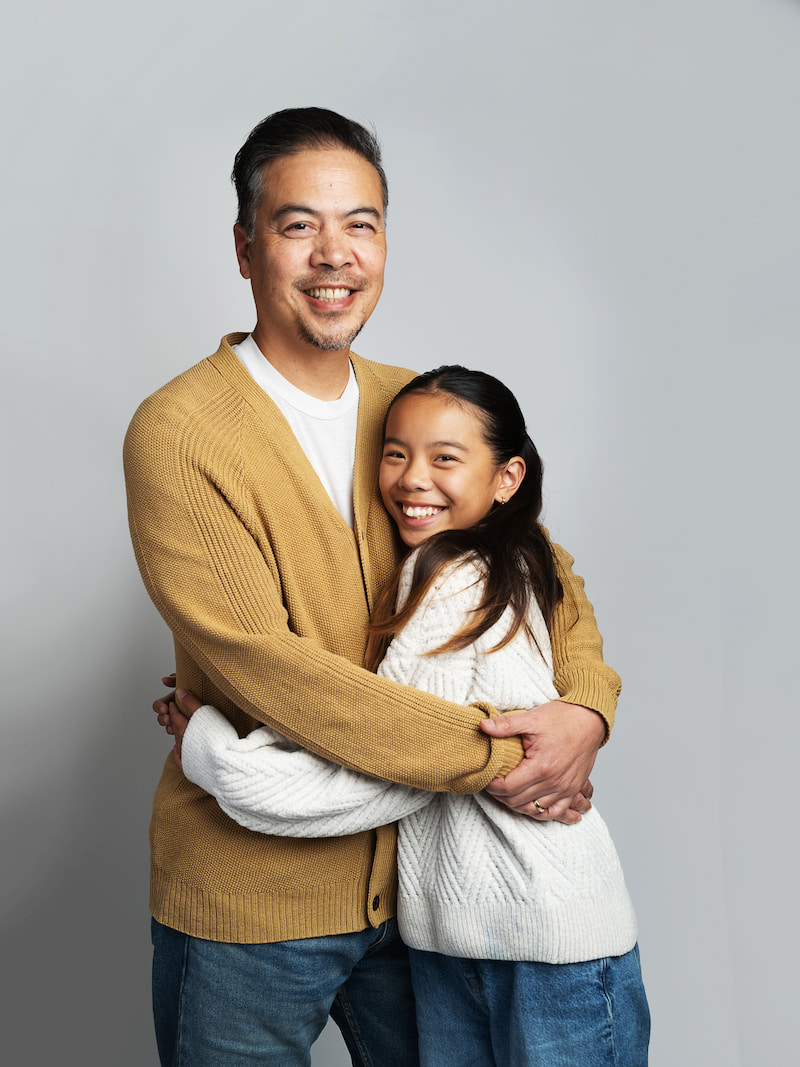Dad and daughter